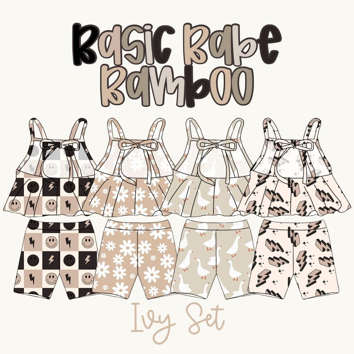 Basic Babe Bamboo - Ivy Set