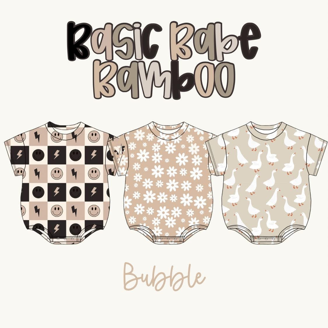 Basic Babe Bamboo - Bubble Romper