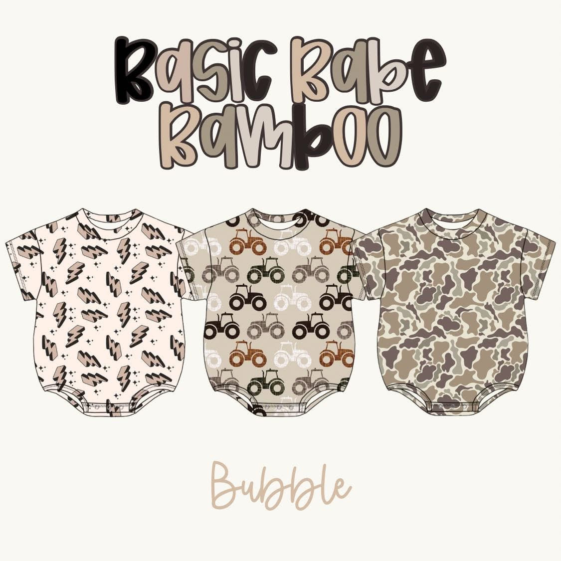 Basic Babe Bamboo - Bubble Romper