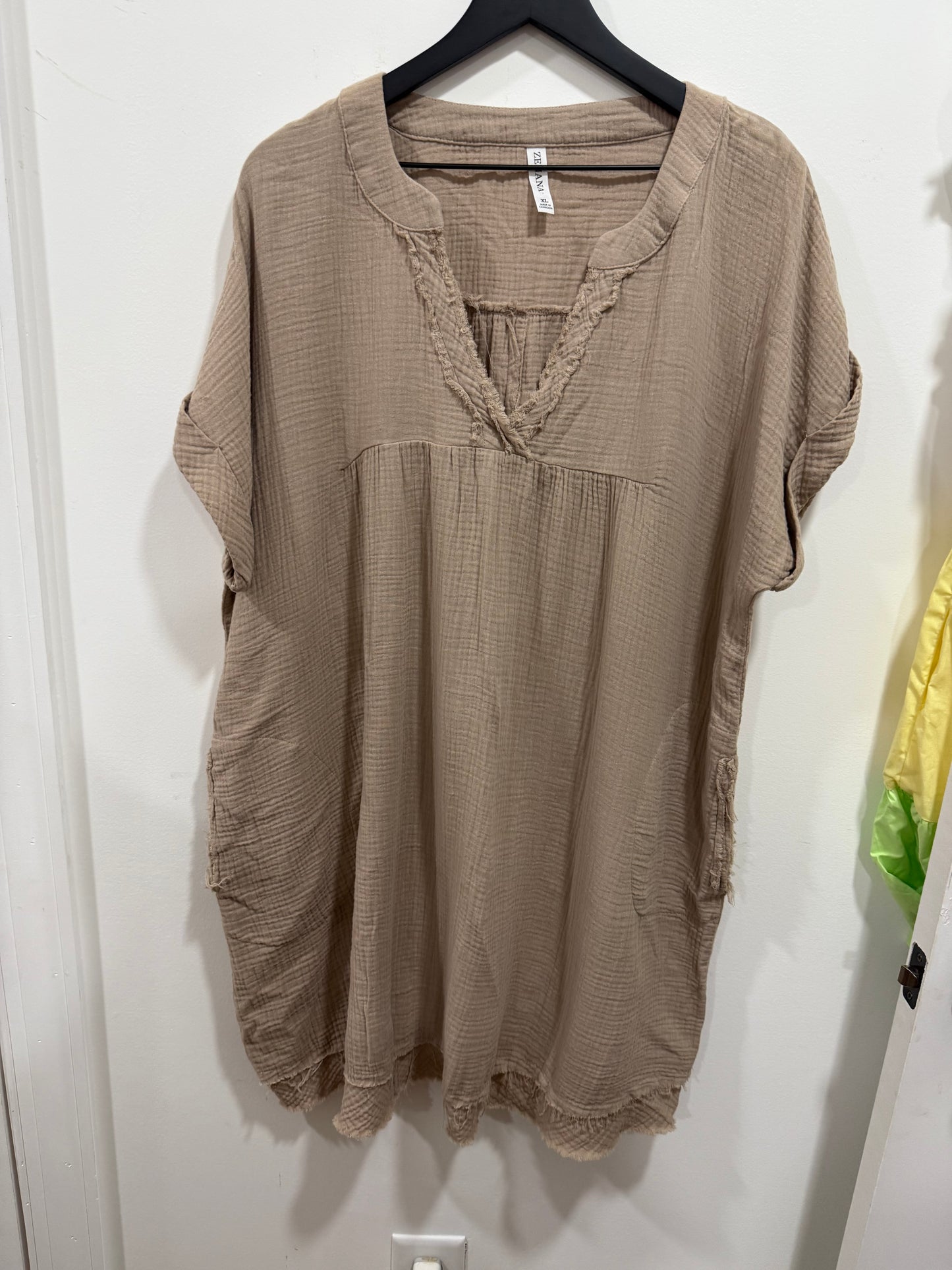 Gauze Dress - Light Mocha