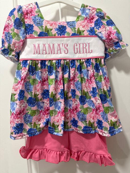 Mama's Girl - Ruffle Shorts Set