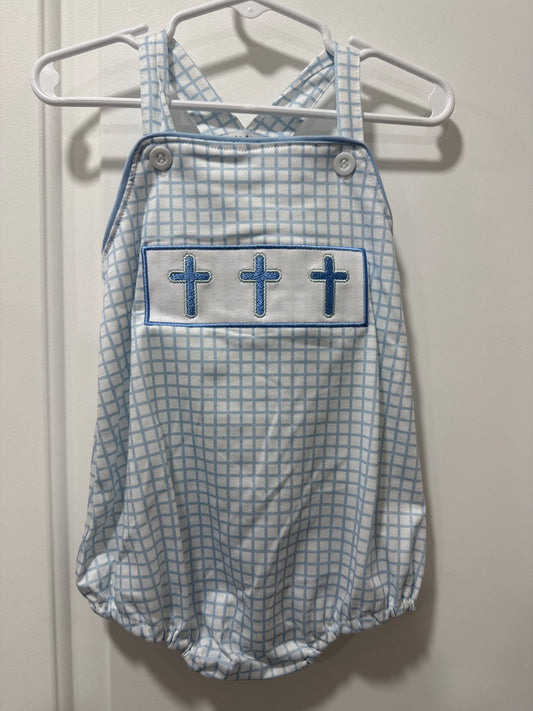 Blue Crosses Jumper