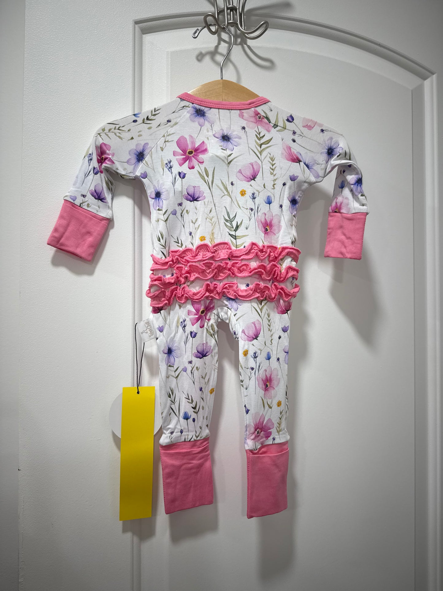 Kids Bamboo Ruffled Zippy - Wildflower