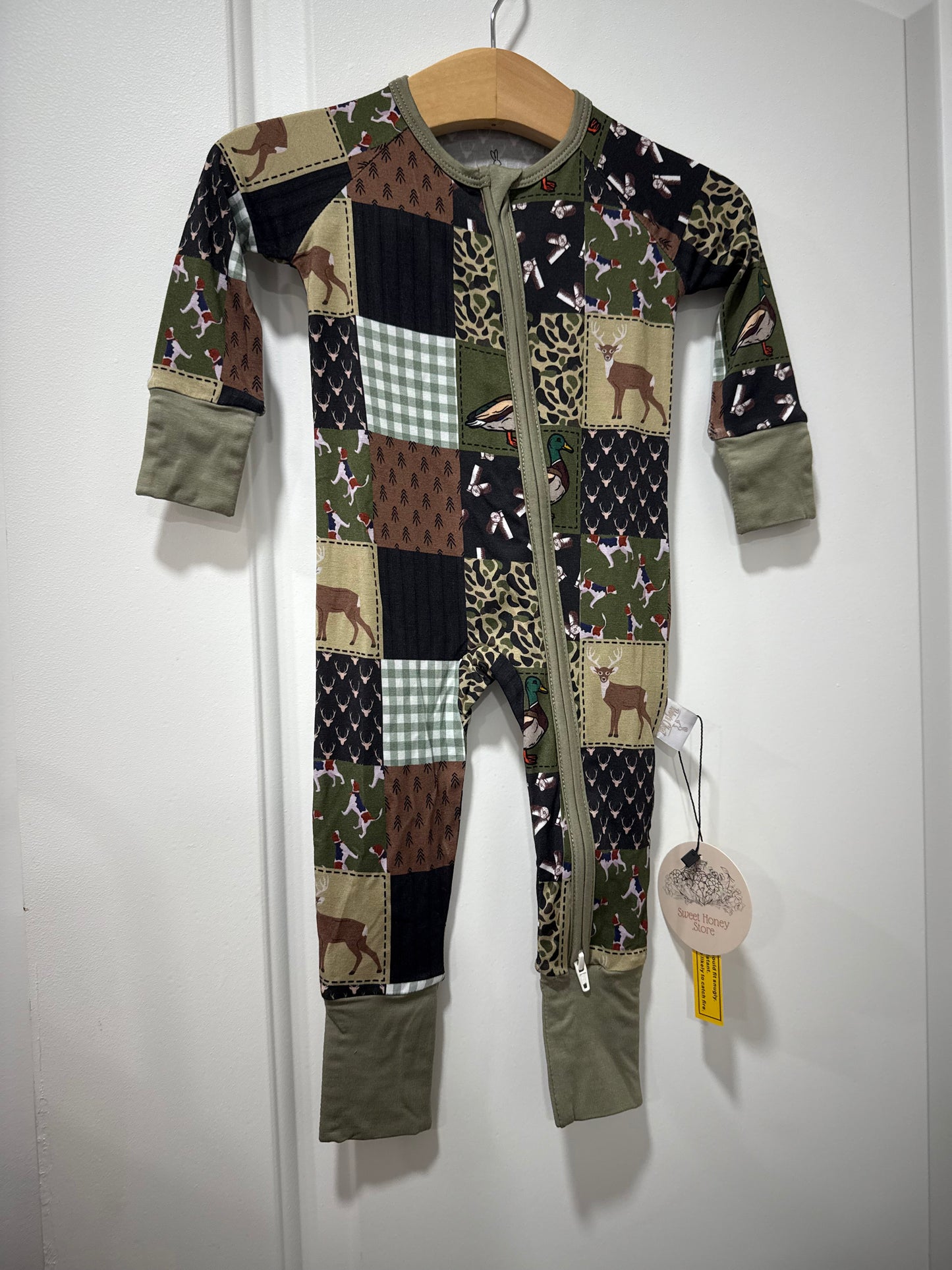 Kids Bamboo Zippy - Hunter