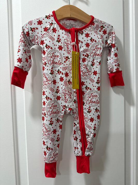 Love Santa bamboo zippy