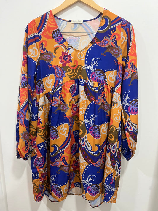 Shagadelic Bubble Sleeve Dress with Pockets