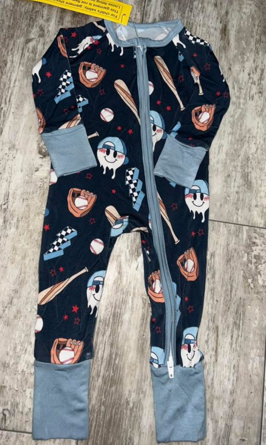 Kids Bamboo Zippy - Baseball