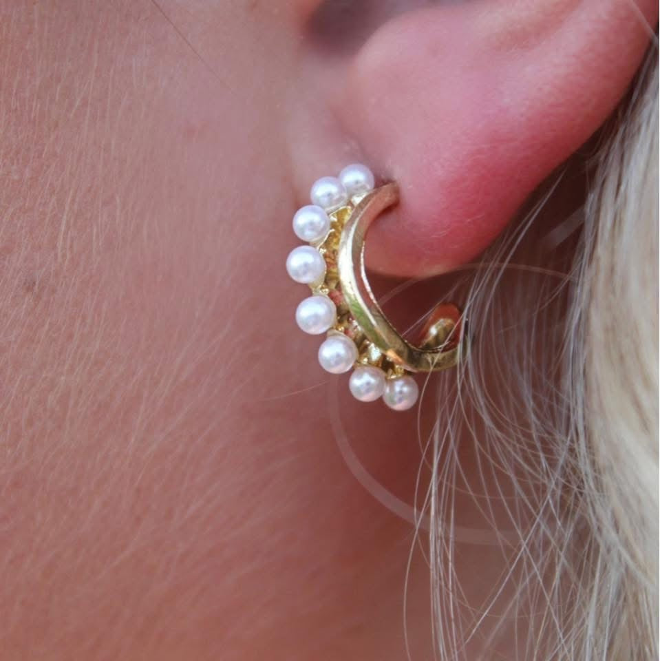 Faux Pearl Earrings