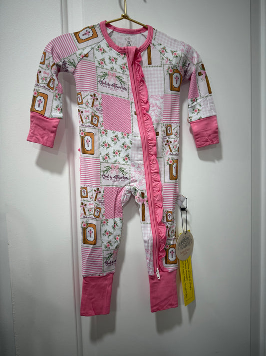 Kids Bamboo Ruffled Zippy - PSALM
