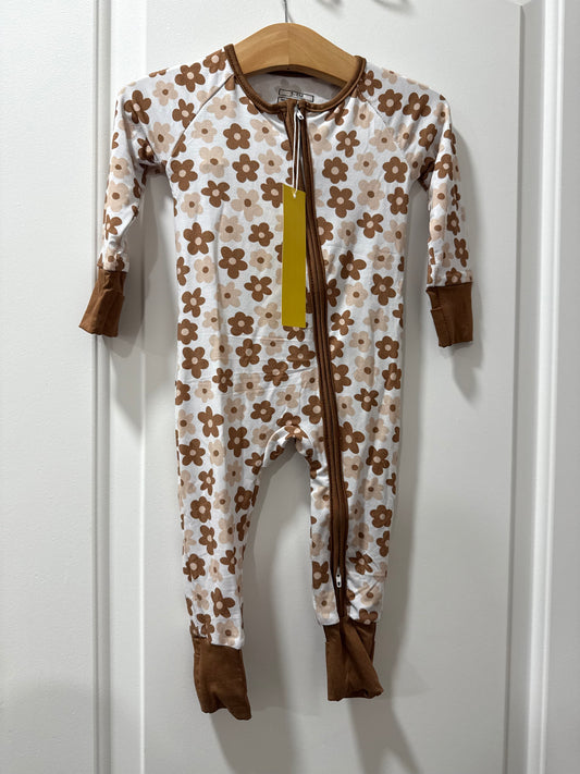 Boho Flower Bamboo Zippy